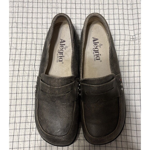 Alegria Women Shoe Taylor Stone Wall Tay-603 Size EUR 39 Brown Loafer Pre Owned - Picture 6 of 11